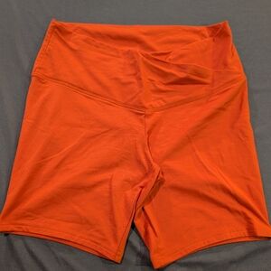 Wild Fable Women's Vibrant Orange Bike Shorts XL